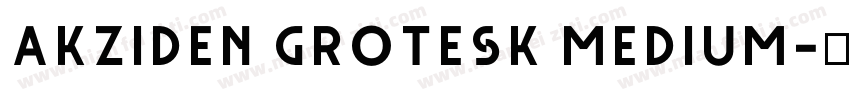 Akziden Grotesk Medium字体转换